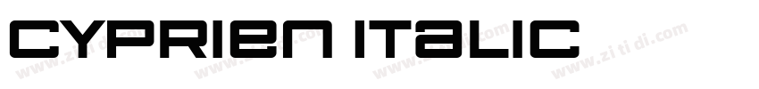 Cyprien Italic字体转换